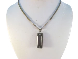 Vintage Mini Harmonica Pendant Charm Necklace Made in Japan - Picture 1 of 13