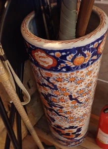 "Antiguo SOPORTE PARAGUAS JAPÓN IMARI Grote 24""" - Imagen 1 de 4