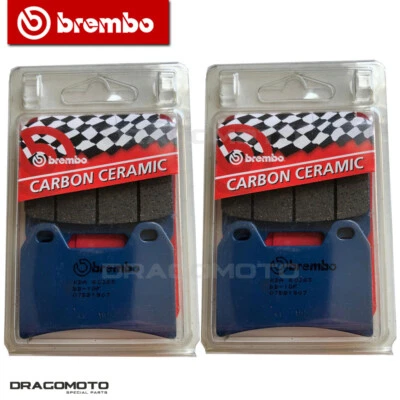 CAGIVA 650 V-RAPTOR 2003 2004 Front Brake Pads CC BREMBO Carbon Wax... - Image 1 of 4