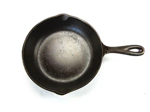 Vintage unmarkiert BSR Birmingham Range & Stove 5 Gusseisen 8 1/8 Pfanne (Lot B) - Bild 1 von 12
