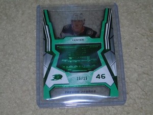 2021-22 UD SPx Trevor Zegras Finite Rookies Green Spectrum 15/15 RARE Ducks