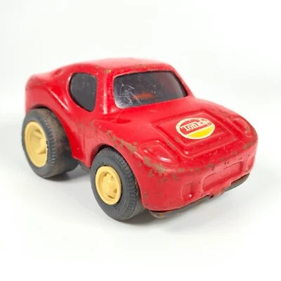 Tonka Mini Red Coupe Race Car 3.25" Vintage 1970s Pressed Steel Japan -Rare! - Image 1 of 4