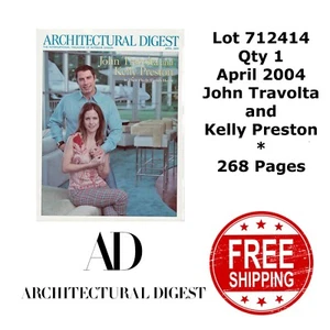 ARCHITECTURAL DIGEST April 2004 John Travolta Kelly Preston Del. Edition 712414 - Imagen 1 de 3