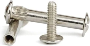Connecting Screws Bolts Wood Cabinet Furniture Panel Connectors M6 15mm-60mm - Picture 1 of 10