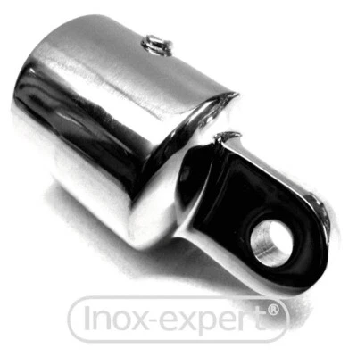 INOX-EXPERT VA Rohr-Endstück, Endkappe mit Öse, Edelstahl A4