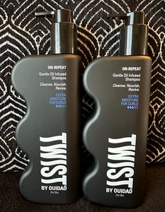 2x TWIST OUIDAD ON-REPEAT SANFTES ÖL INFUNDIERT EXTRA FEUCHTIGKEIT 4 LOCKEN SHAMPOO 13OZ - Bild 1 von 6