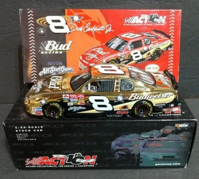 Dale Earnhardt Jr #8 Bud / 2002 MLB All-Star 2002 Monte Carlo 24k Gold Car 1:32 - Image 1 of 4