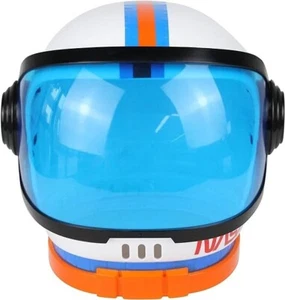 Casco espacial blanco astronauta niño NASA Apolo niños disfraz talla única visera azul - Imagen 1 de 2