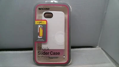 Funda Carcasa Doble Capa Deslizante Incase Shock para Apple iPhone SE 5s 5 Blanco/Rosa Foto 1 de 4