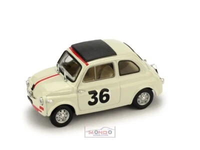 1:43 Brumm Fiat Nuova 500 Vallelunga 1965 Giunti R476 Auto Diecast Model Foto 1 de 2