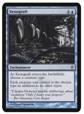 XENOGRAFT - MTG New Phyrexia - RARE - Enchantment - LP Blue Edh Tribal
