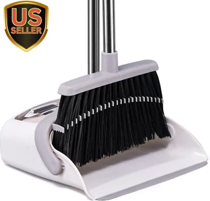 Broom with Dustpan Combo Set, Hand Broom and Dustpan Set for Sweeping Indoor ... - Picture 1 of 1