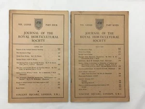 Lot of 3 Periodicals Journal The Royal Horticultural Society Apr July & Oct 1957 - Picture 1 of 4