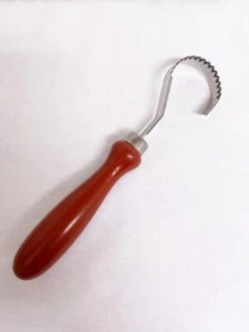 Vintage Butter oder Schokolade Lockenstab 7,5" Studio Nova Edelstahl Made in Japan - Bild 1 von 6