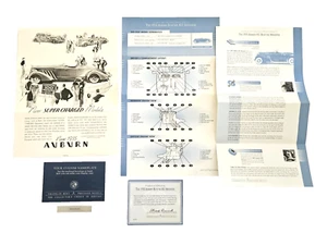 FRANKLIN MINT Model Car Paperwork ONLY 1935 Boat-tail 851 Speedster COA - Picture 1 of 11