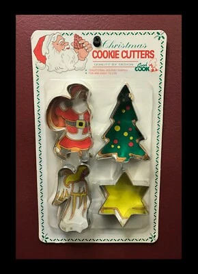 BUEN COCINERO "Cortadores de Galletas de Navidad" FORMAS TRADICIONALES NAVIDEÑAS SANTA ÁNGEL NUEVO EN PAQUETE Foto 1 de 2