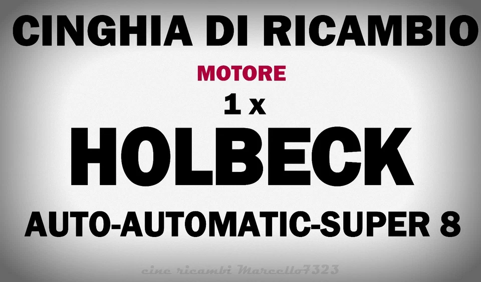 ★CINGHIA DI RICAMBIO MOTORE 1 x PROIETTORE HOLBECK AUTO, AUTOMATIC, SUPER 8★ - Immagine 1 di 1