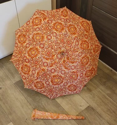 Vintage USSR Russian Soviet Umbrella Parasol 1950s. Античный Зонтик. 100% ORIGIN - Image 1 of 4