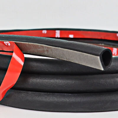33Feet Automotive Door Seal Trim D-Shape Self-Adhesive Rubber Weather Stripping - Image 1 of 4