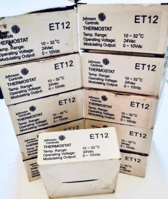 JOHNSON CONTROLS ET12 LCD ELECTRONIC THERMOSTAT 24V - Image 1 of 4