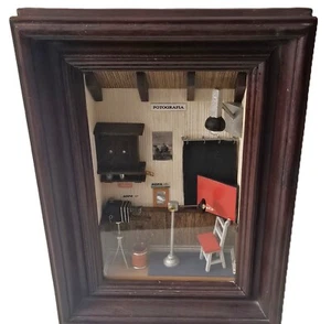 Vintage Handcrafted Wooden Hanging Shadow Box - Picture 1 of 5