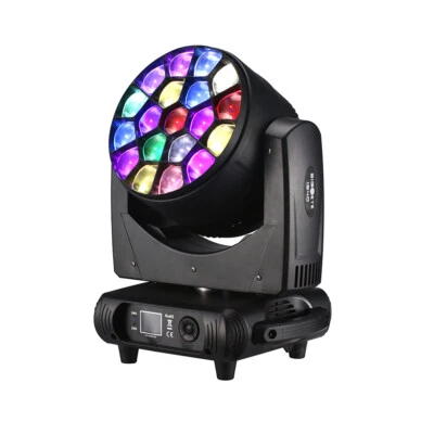 US Stock 19X40W RGBW LED Wash Zoom Moving Head Bee-eye DMX 4in1 Stage Light - Image 1 of 4