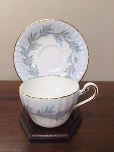 Paragon ELGIN Light Blue 2" Footed Demitasse Cup & Saucer Set: MINT - Picture 1 of 9