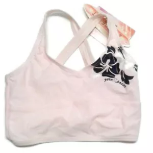 Zero Xposur Size 8 Girls bathing Swim suit top Racerback Design Pink Floral NEW - Picture 1 of 4