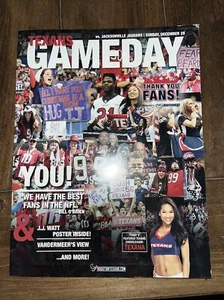 Houston Texans Gameday Magazine December 28 2014 Texans Vs Jacksonville Jaguars - Picture 1 of 1