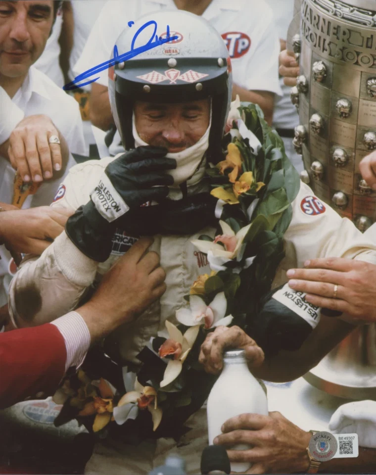 Mario Andretti Signed IndyCar 8x10 Photo (Beckett) - Image 1 of 1