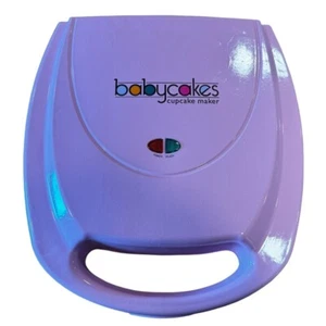 Babycakes Full Size Cup Cake Maker 8 Cupcakes Pink Works Great! - Picture 1 of 4