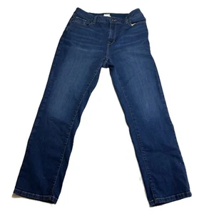 L. L. Bean Damen Jeans klassisch 5 Taschen blau gerades Bein Größe 12 Reg - Bild 1 von 11