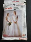 Burda 8967 Wedding Dress Sewing Pattern French English German Spanish Sew Bride 