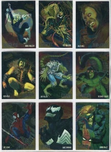 Fleer Ultra Spider-Man 1995 Golden Web edición limitada conjunto completo 1-9 Venom+ - Imagen 1 de 1