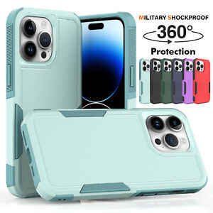 For iPhone 15 Pro Max 14 13 12 11 XS MAX XR 8 7 SE Hybrid Shockproof Case Cover