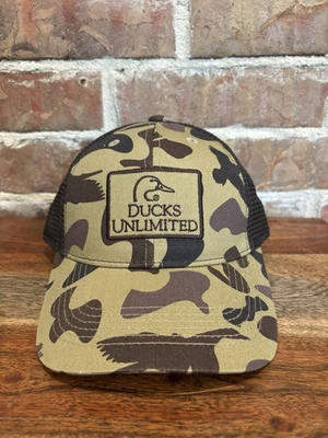 NWOT Authentic Ducks Unlimited camo patch hat OSFM snapback • RYMACO mesh back - Image 1 of 4