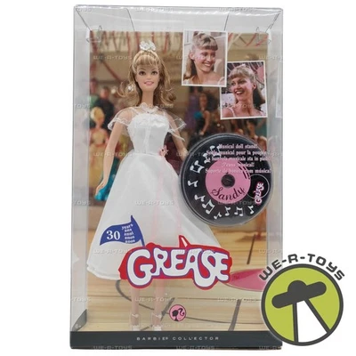 Barbie Sandy de Grease Etiqueta Rosa Barbie Muñeca Coleccionista Mattel P2126 Nueva 2008 Foto 1 de 4
