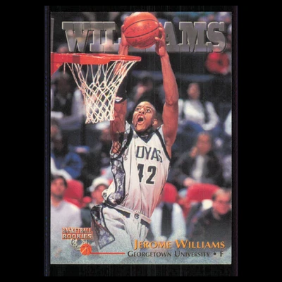 Jerome Williams Rookie #30 1996 Score Board Georgetown Hoyas Basketball Card NBA - Image 1 of 3