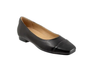 Trotters Harbor Women's Slip On Black 9ww Flats Shoes  - Picture 1 of 8