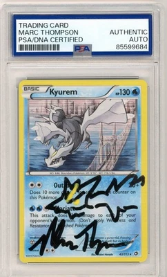 PSA Signed Marc Thompson Kyurem Legendary Treasures 43/113 Holo Rare Pokemon TCG - Image 1 of 2