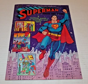 1966 SUPERMAN Press-Out Book WHITMAN Unpunched 100% COMPLETE - Picture 1 of 9