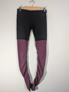ALO Yoga Womens Plum Black Airbrush High Waist Highlight Goddess Leggings Sz L - Picture 1 of 8