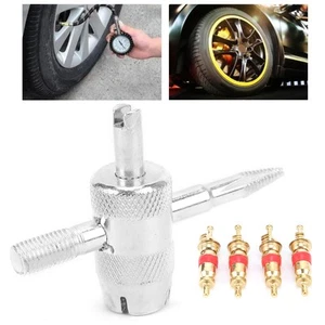 Valve Cores Tool Set With 4 In 1 Stem Tire Valve Remover With 4 In 1 For - Picture 1 of 22
