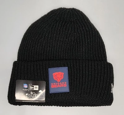 New Era Chicago Bears Black Knit Cuff Beanie Hat - Adult - NFL Football READ