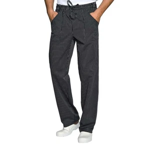 Pantalaccio Cuoco Vienna Nero in Cotone con Tasconi e Laccio - Isacco - Foto 1 di 3