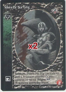 Lot of 2 cards: Sheela Na Gig [LK set] - VTES card - Picture 1 of 2