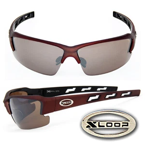 Xloop SPORTS Gafas de Sol Con / Funda Gratis - Marrón Mate Marco Tulipas- X46 - Imagen 1 de 1
