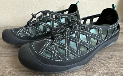 Zapatos deportivos de cuero sin cordones KHOMBU "Daisey" gris oscuro/como nuevos para mujer talla 9 Foto 1 de 4
