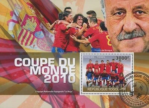 World Cup 2010 Soccer Sport Souvenir Sheet - Picture 1 of 5