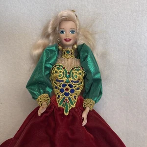 Muñeca Barbie vintage de porcelana Holiday Jewel 1995 Mattel - Imagen 1 de 7